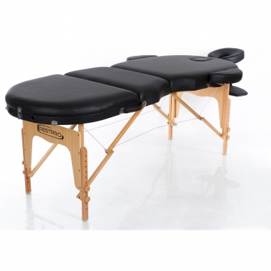 Foldable massage table Vip Oval 3 (Black) 2