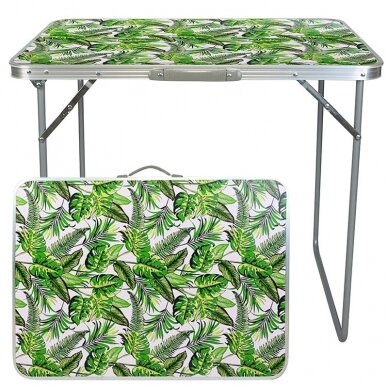 Folding camping table FLOWER 80x60cm 1