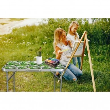Folding camping table FLOWER 80x60cm 6