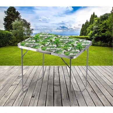Folding camping table FLOWER 80x60cm 3