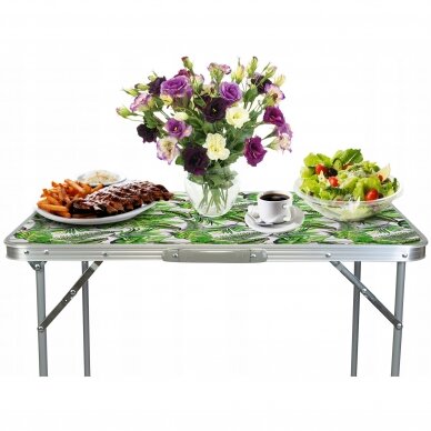Folding camping table FLOWER 80x60cm 5