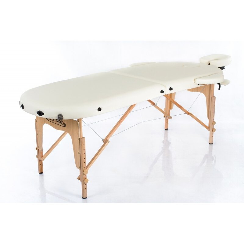 Saliekamais masāžas galds Classic Oval 2 (Cream) 1 Saliekamais masāžas galds Classic Oval 2 (Cream) 1