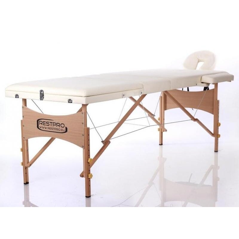 Sulankstomas masažo stalas Classic 3 (Cream) 2 Sulankstomas masažo stalas Classic 3 (Cream) 2