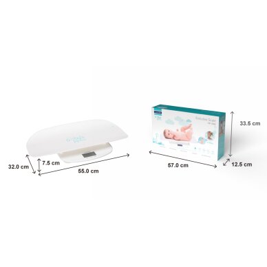 Svarstyklės kūdikiams ir vaikams Lanaform Evolutive Scale 8
