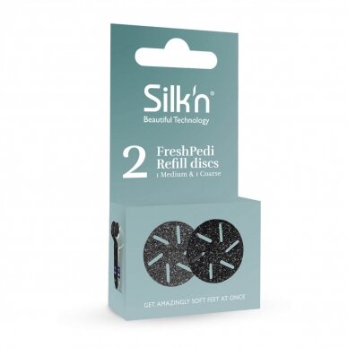Silk'n FreshPedi Medium&Rough jalkojen kuorintakiekot (2 kpl) 1