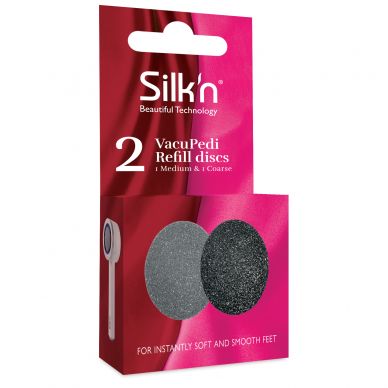 Silk'n VacuPedi Soft&Medium foot scrub discs (2 pcs.) | Beauty and health  care appliances, cosmetology furniture