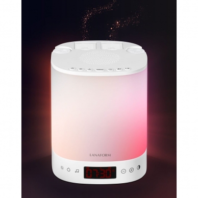 Light alarm clock with essential oil diffusor and radio Lanaform Wake Up Scents 5