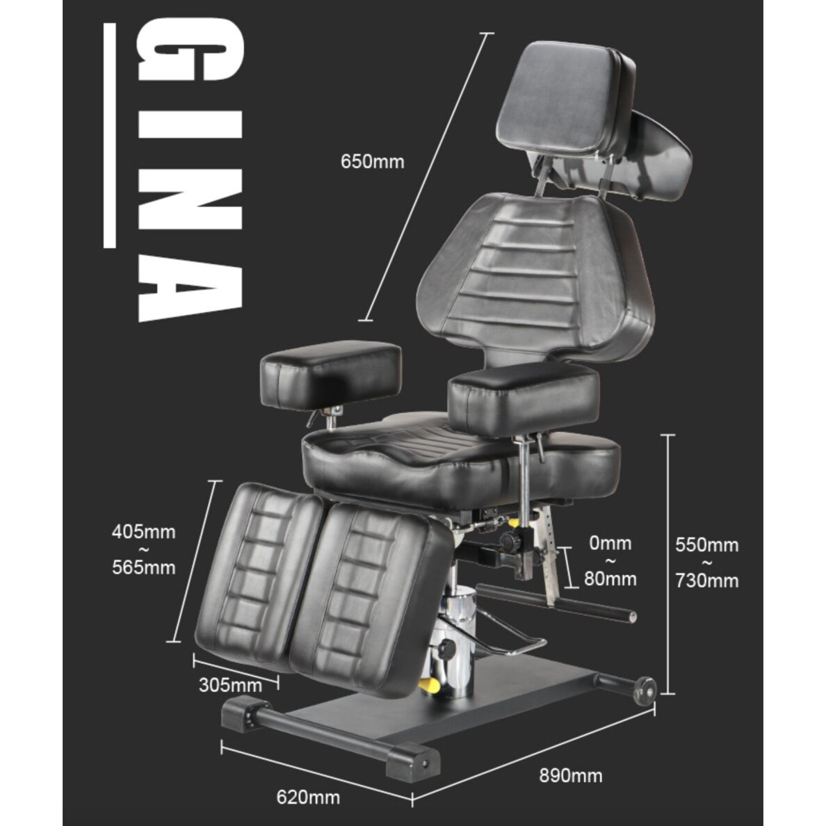 Tugitool tätoveerimiseks Gina Brighton Black 6