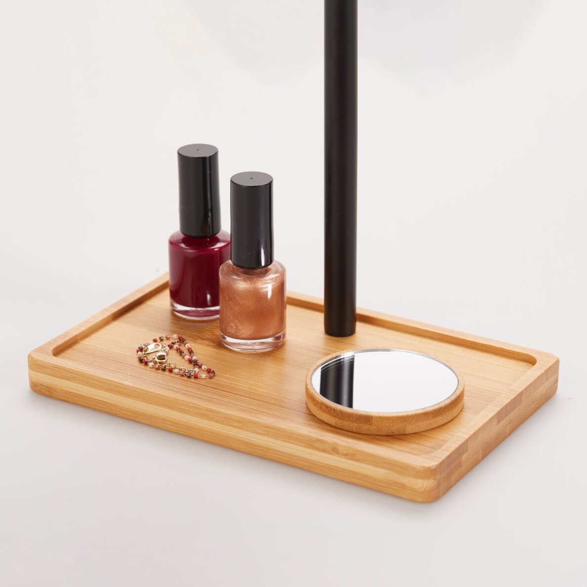 Lustro powiększające (X1/X3) z podświetleniem LED Lanaform Bamboo Mirror 2