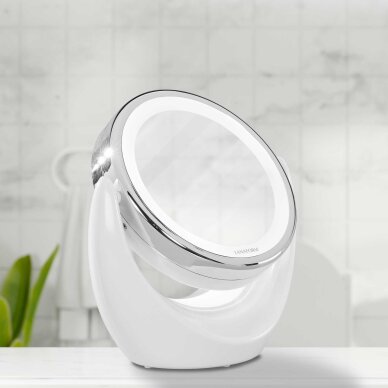 Doppelseitiger Vergrößerungsspiegel (X1/X10) mit Hintergrundbeleuchtung Lanaform LED Mirror Doppelseitiger Vergrößerungsspiegel (X1/X10) mit Hintergrundbeleuchtung Lanaform LED Mirror