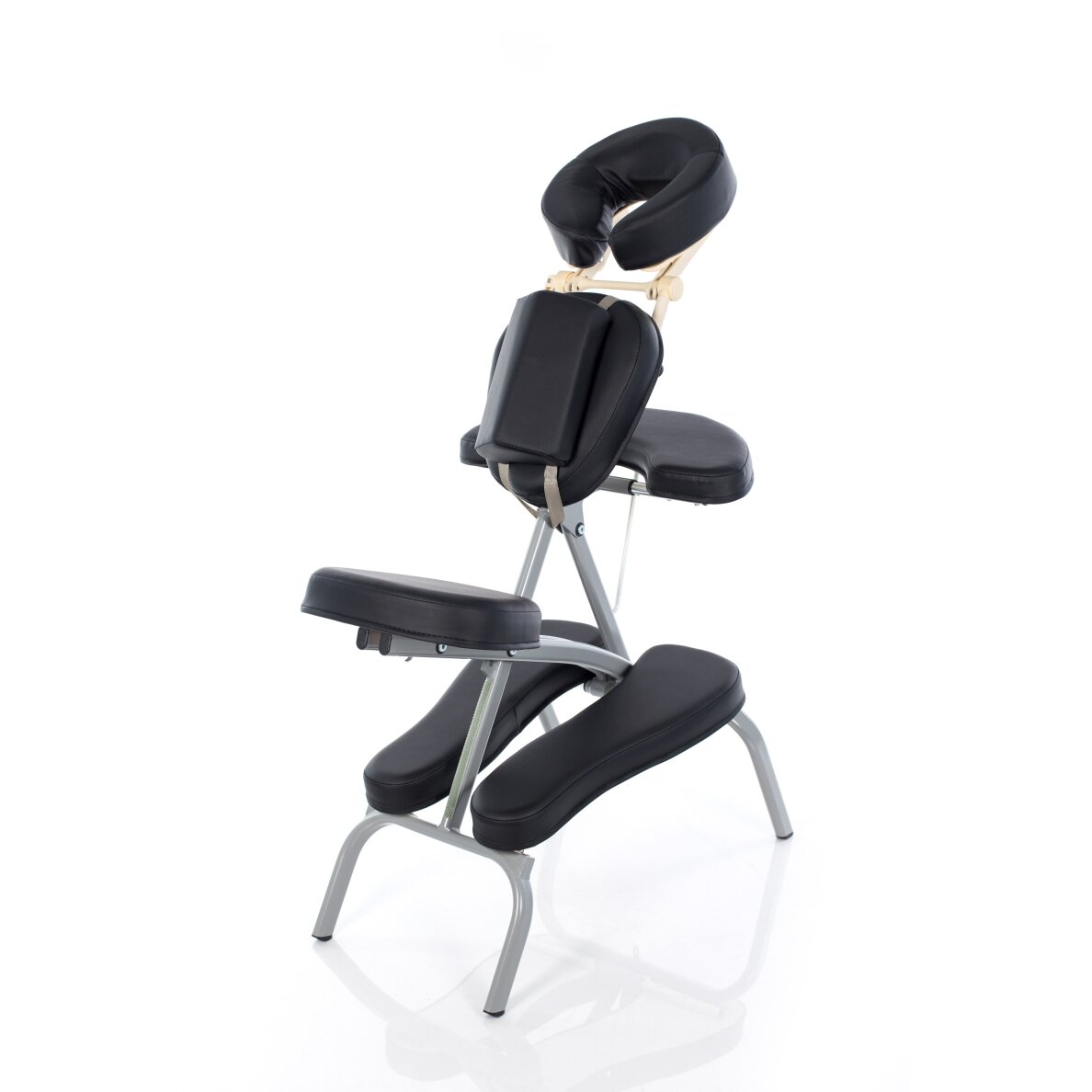 Stool for vertical massage and tattooing Professional (Black)
