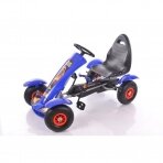 Children's velomobile Go-Kart F618 Blue (for children aged 4-10)