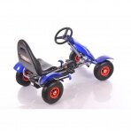 Children's velomobile Go-Kart F618 Blue (for children aged 4-10)