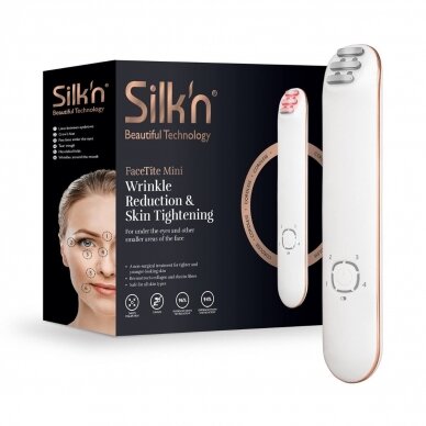 Gesichtshautverjüngungsgerät Silk'n Face Tite Mini + Feuchthaltegel Silk'n Slider Hyaluronic Gel (130ml)