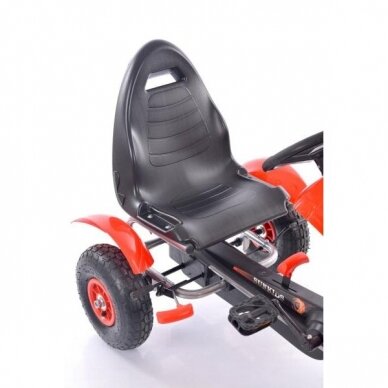 Velokarts-velomobilis Go-Kart F618 Red (bērniem no 4 līdz 10 gadiem) 3
