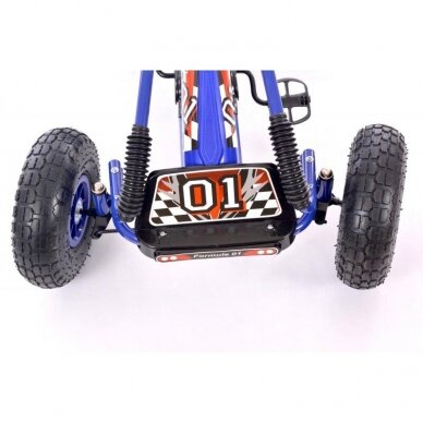 Velokarts-velomobilis Go-Kart A-15 Blue (bērniem no 3 līdz 8 gadiem) 4