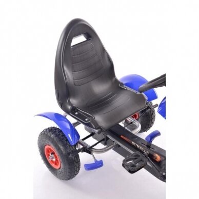 Velokarts-velomobilis Go-Kart F618 Blue (bērniem no 4 līdz 10 gadiem) 4