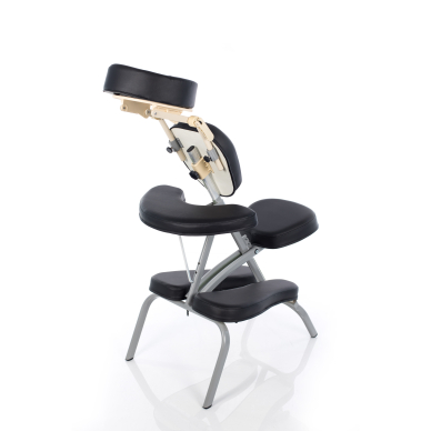 Krēsls vertikālai masāžai un tetovēšanai Relax Professional (Black) 1
