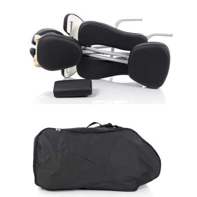 Krēsls vertikālai masāžai un tetovēšanai Relax Professional (Black) 11
