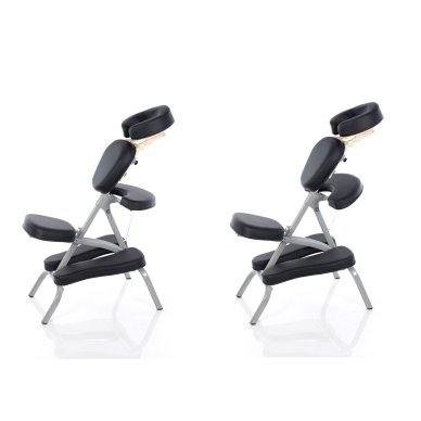 Krēsls vertikālai masāžai un tetovēšanai Relax Professional (Black) 12
