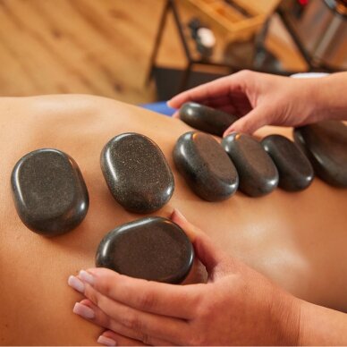 Massage stone set of volcanic basalt (36 stones) 2
