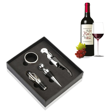 Wein-Accessoire-Set, 4-teilig