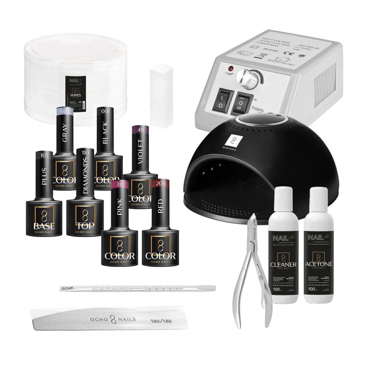 Набор для гибридного маникюра OCHO NAILS Starter Kit 2 Набор для гибридного маникюра OCHO NAILS Starter Kit 2