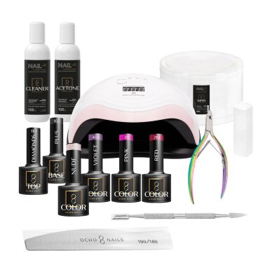 Hibrīda manikīra komplekts OCHO NAILS Starter Kit 1 Hibrīda manikīra komplekts OCHO NAILS Starter Kit 1